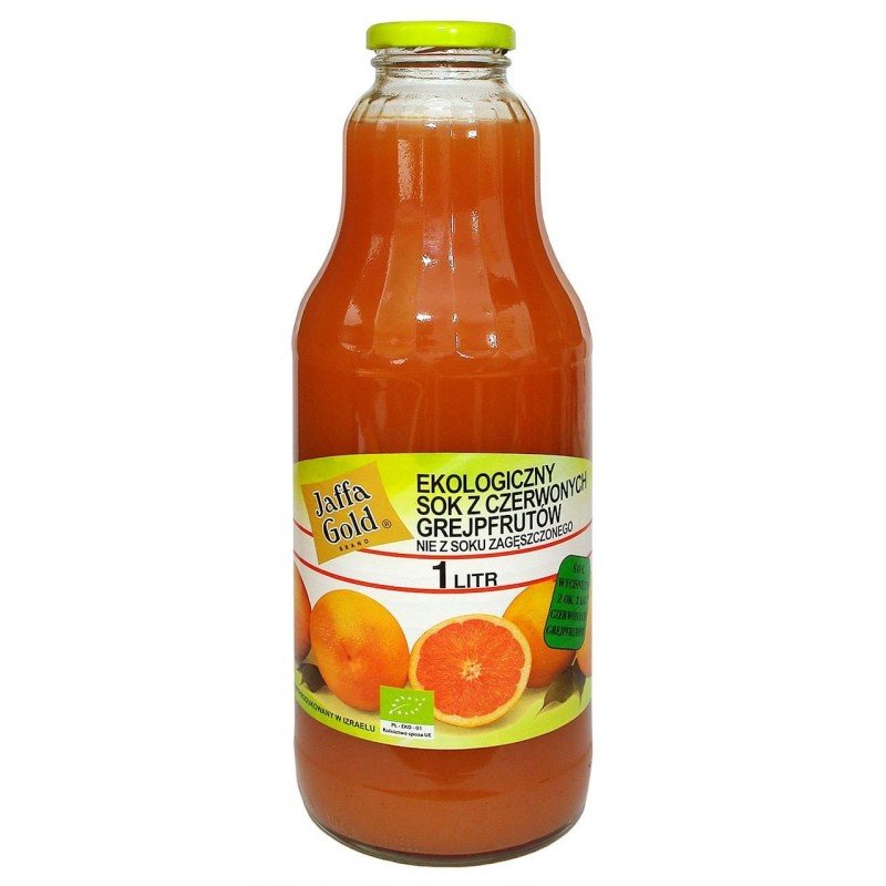 SOK Z CZERWONYCH GREJPFRUTÓW NFC BIO 1 L - JAFFA GOLD