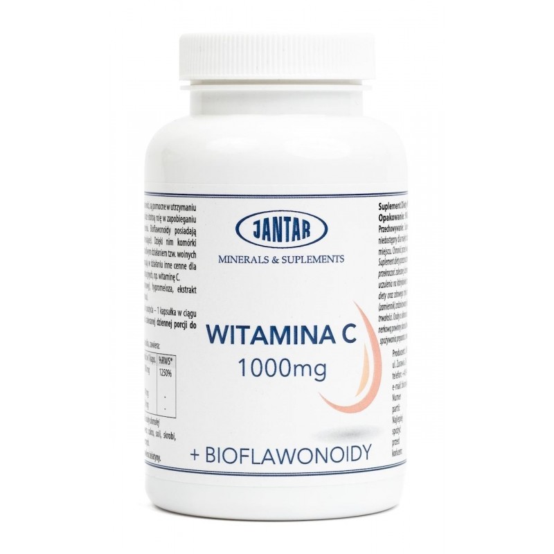 WITAMINA C (1000 mg) 90 KAPSUŁEK - JANTAR