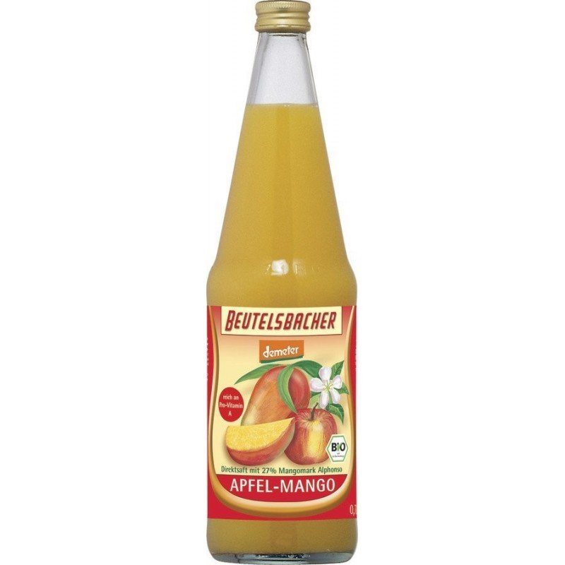 SOK JABŁKO - MANGO DEMETER BIO 700 ml - BEUTELSBACHER