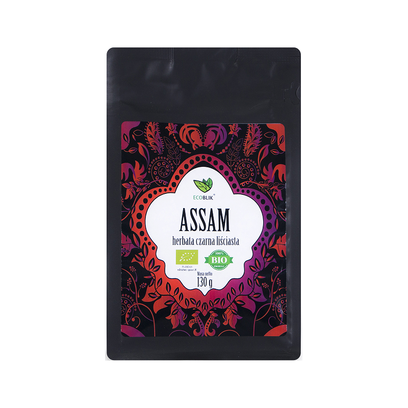 HERBATA CZARNA LIŚCIASTA ASSAM BIO 130 g - ECOBLIK