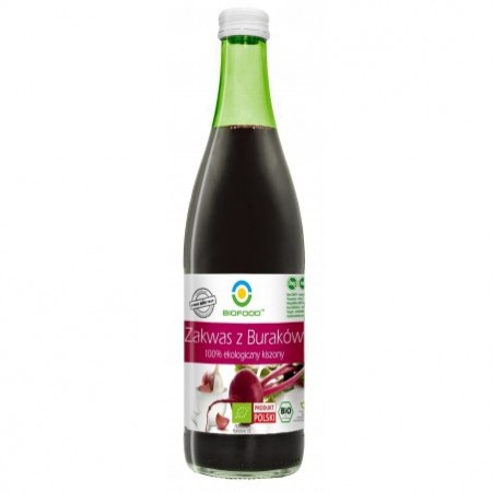 ZAKWAS Z BURAKÓW KISZONYCH BEZGLUTENOWY BIO 500 ml - BIO FOOD