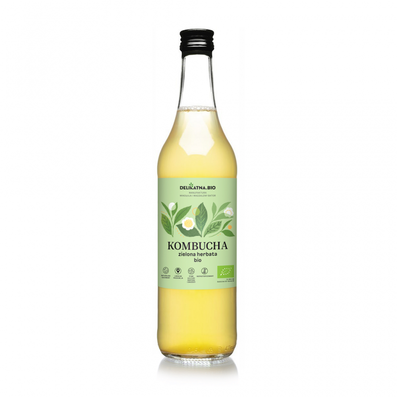 KOMBUCHA Z ZIELONEJ HERBATY BIO 500 ml - DELIKATNA