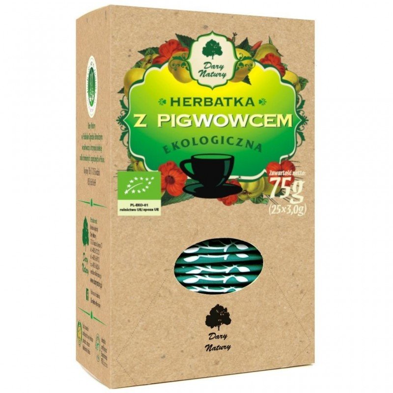 HERBATKA Z PIGWOWCEM BIO (25 x 3 g) 75 g - DARY NATURY