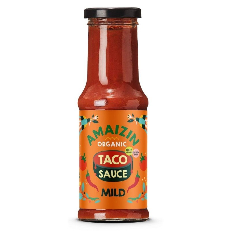 SOS DO TACO ŁAGODNY BEZGLUTENOWY BIO 220 g - AMAIZIN