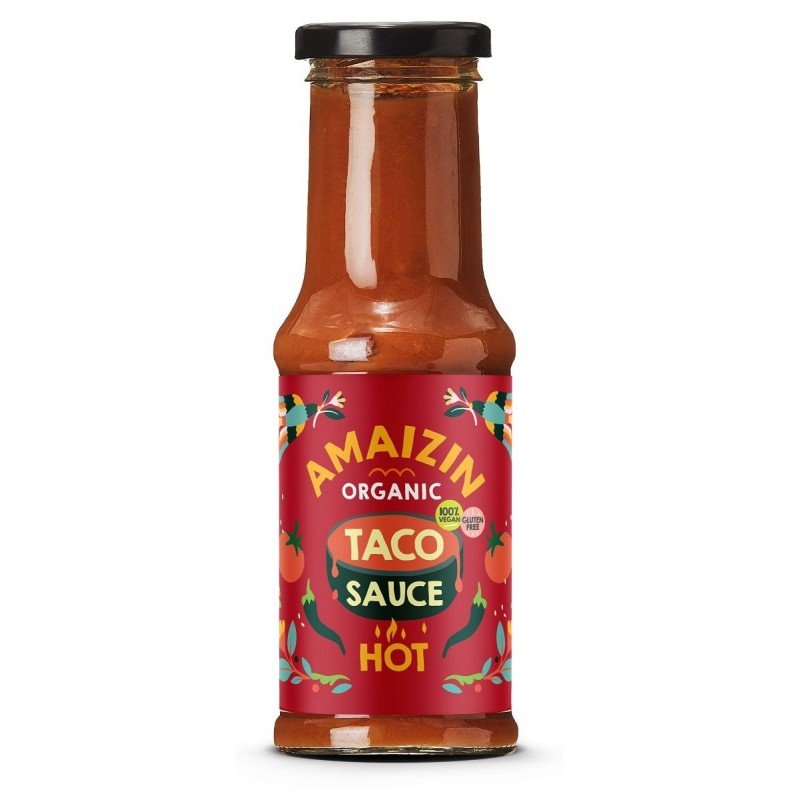 SOS DO TACO PIKANTNY BEZGLUTENOWY BIO 220 g - AMAIZIN
