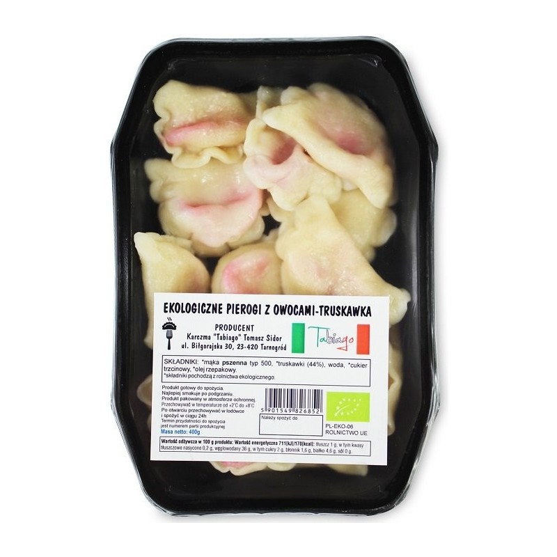 PIEROGI Z TRUSKAWKĄ BIO 400 g - KARCZMA TABIAGO (NA ZAMÓWIENIE)
