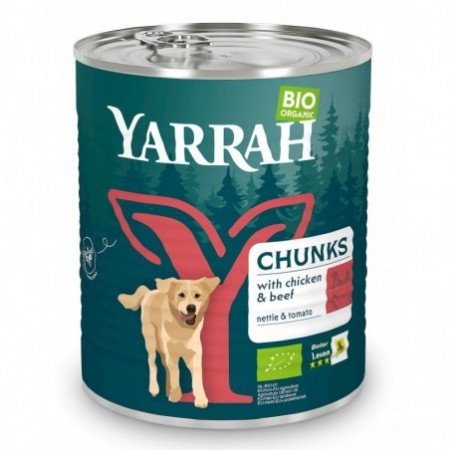 (DLA PSA) KARMA Z WOŁOWINĄ, POKRZYWĄ I POMIDOREM BIO 820 g - YARRAH