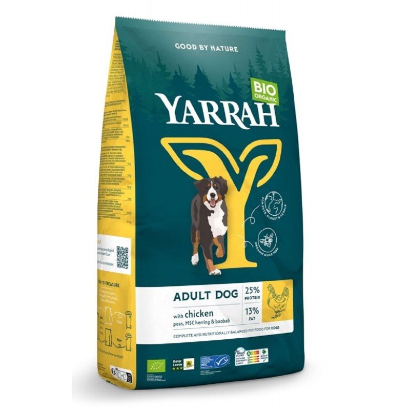 (DLA PSA DOROSŁEGO) KARMA Z KURCZAKIEM BIO 10 kg - YARRAH