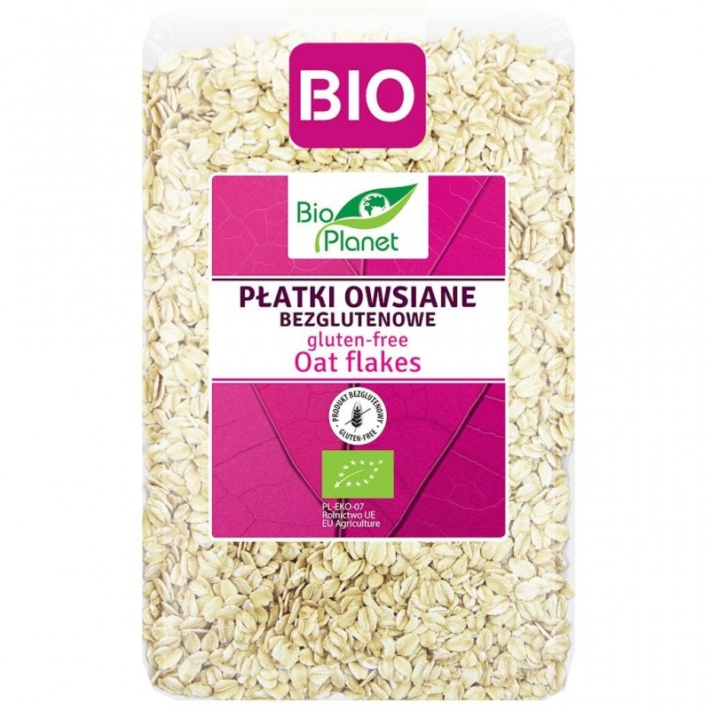 PŁATKI OWSIANE BEZGLUTENOWE BIO (POLSKA) 1 kg - BIO RAJ