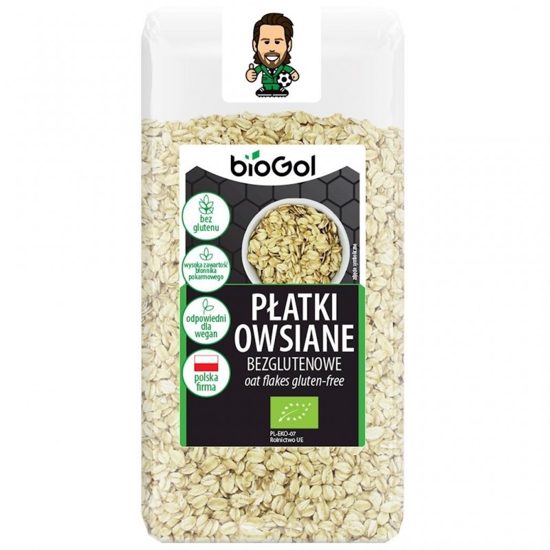 PŁATKI OWSIANE BEZGLUTENOWE BIO (POLSKA) 350 g - BIO RAJ