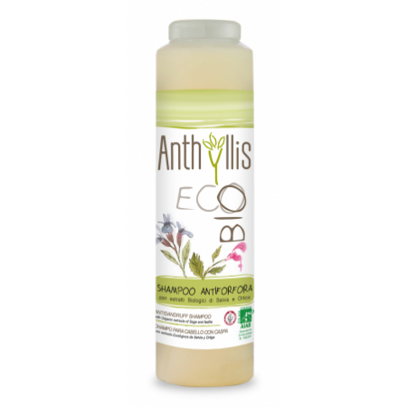 SZAMPON DO WŁOSÓW Z EKSTRAKTEM Z SZAŁWII I POKRZYWY PRZECIWŁUPIEŻOWY ECO 250 ml - ANTHYLLIS