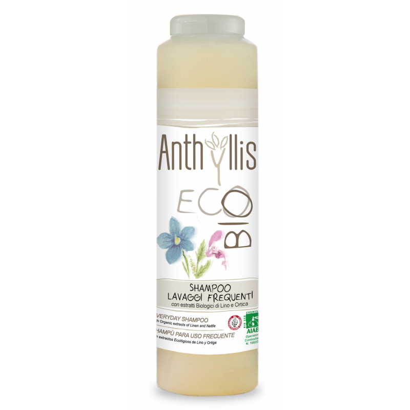 SZAMPON DO WŁOSÓW Z EKSTRAKTEM Z LNU I POKRZYWY DO CODZIENNEGO STOSOWANIA ECO 250 ml - ANTHYLLIS