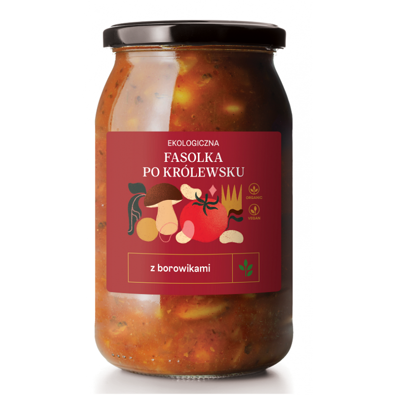 FASOLKA PO KRÓLEWSKU Z BOROWIKAMI BIO 900 ml - DELIKATNA