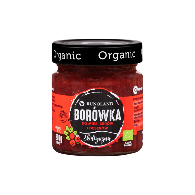 BORÓWKA DO MIĘS, SERÓW I DESERÓW BIO 200 g - RUNOLAND