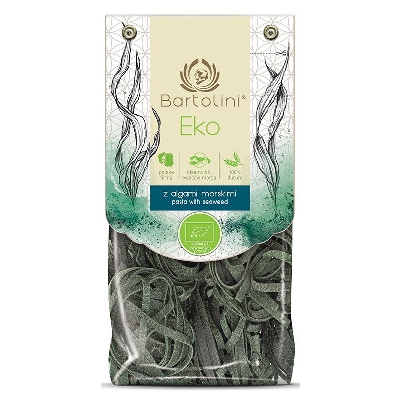 MAKARON (SEMOLINOWY Z ALGAMI MORSKIMI) GNIAZDA TAGLIATELLE BIO 250 g - BARTOLINI