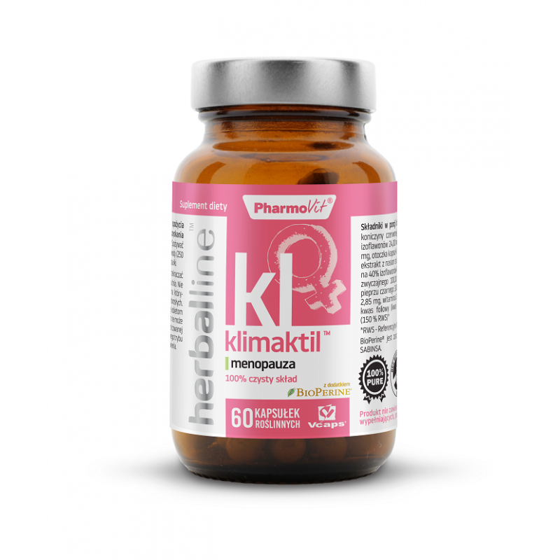 KAPSUŁKI NA MENOPAUZĘ (KLIMAKTIL) BEZGLUTENOWE 60 szt. - PHARMOVIT (HERBALLINE)