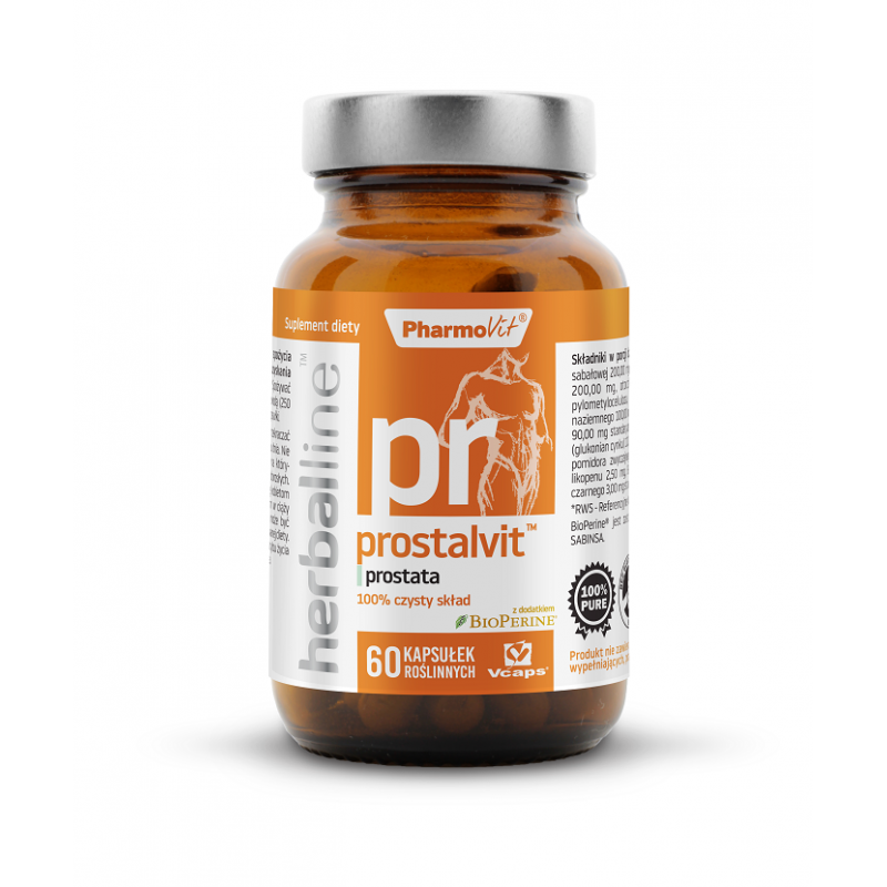 KAPSUŁKI NA PROSTATĘ (PROSTALVIT) BEZGLUTENOWE 60 szt. - PHARMOVIT (HERBALLINE)