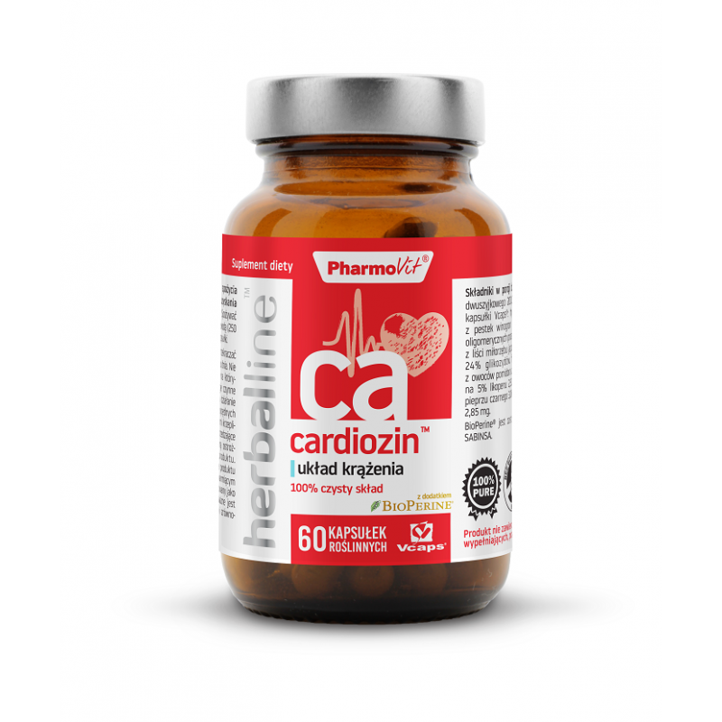 KAPSUŁKI NA UKŁAD KRĄŻENIA (CARDIOZIN) BEZGLUTENOWE 60 szt. - PHARMOVIT (HERBALLINE)