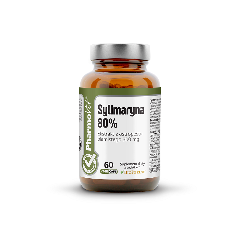 SYLIMARYNA (300 mg) BEZGLUTENOWA 60 KAPSUŁEK - PHARMOVIT (CLEAN LABEL)