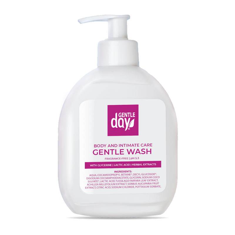 ŻEL DO HIGIENY INTYMNEJ Z KWASEM MLEKOWYM I EKSTRAKTAMI Z ZIÓŁ 250 ml - GENTLE DAY