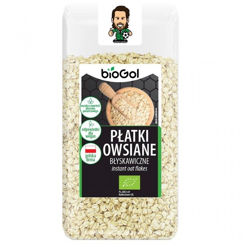 PŁATKI OWSIANE BŁYSKAWICZNE BIO 300 g - BIOGOL