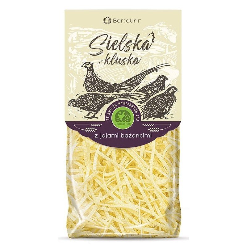 MAKARON (2-JAJECZNY) KRAJANKA BIO 250 g - BARTOLINI (SIELSKA KLUSKA)