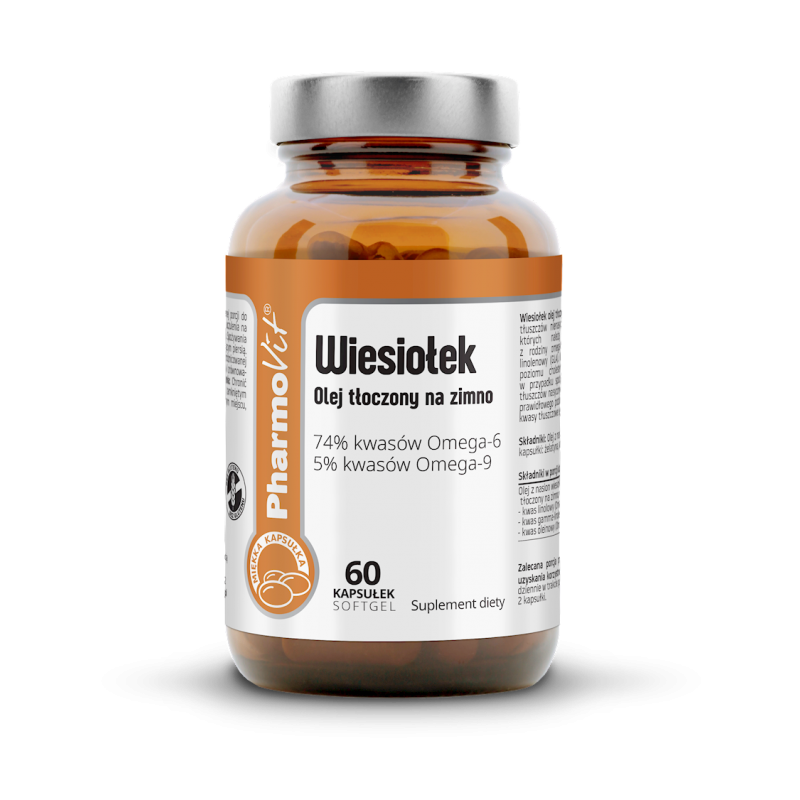 OLEJ Z WIESIOŁKA (1000 mg) BEZGLUTENOWY 60 KAPSUŁEK - PHARMOVIT (CLEAN LABEL)