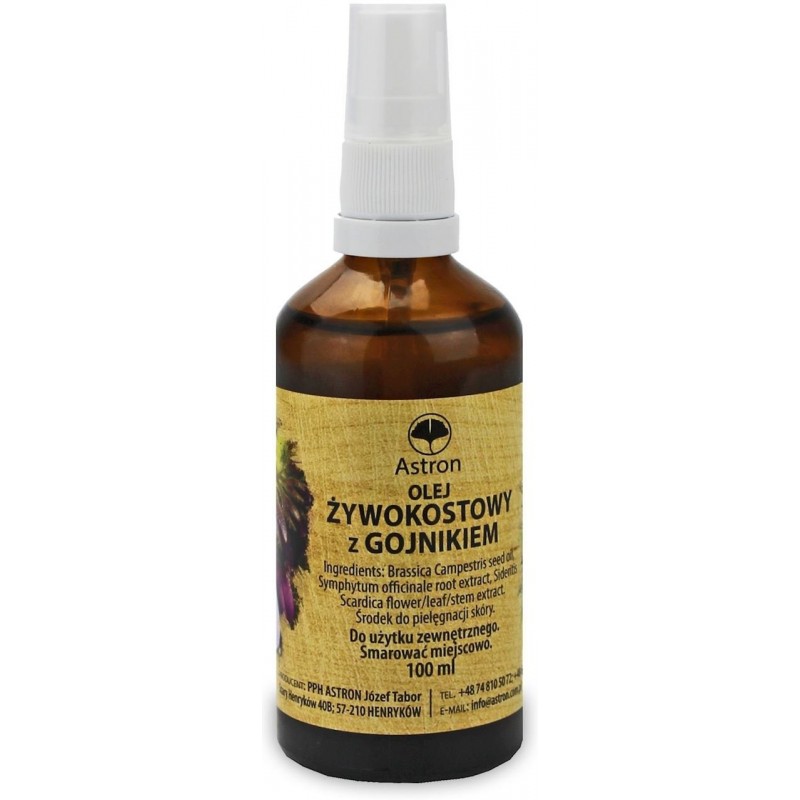 OLEJ ŻYWOKOSTOWY Z GOJNIKIEM 100 ml - ASTRON