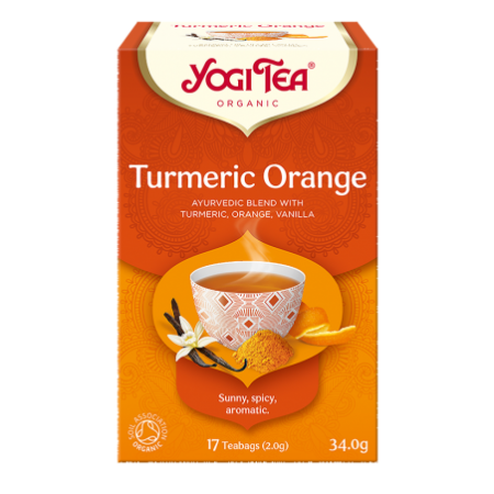 HERBATKA KURKUMA POMARAŃCZA (TURMERIC ORANGE) BIO (17 x 2 g) 34 g - YOGI TEA