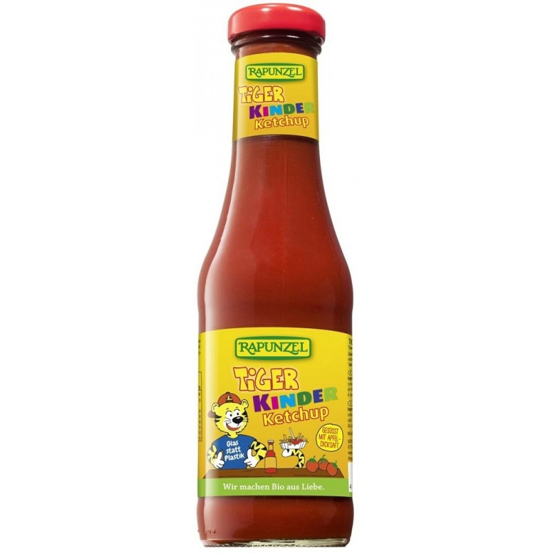 KETCHUP DLA DZIECI TIGER BEZ DODATKU CUKRÓW BIO 450 ml - RAPUNZEL