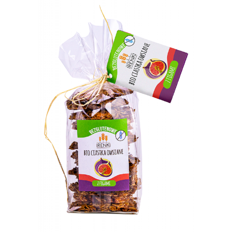 CIASTKA OWSIANE Z FIGAMI BEZGLUTENOWE BIO 150 g - IRENKI