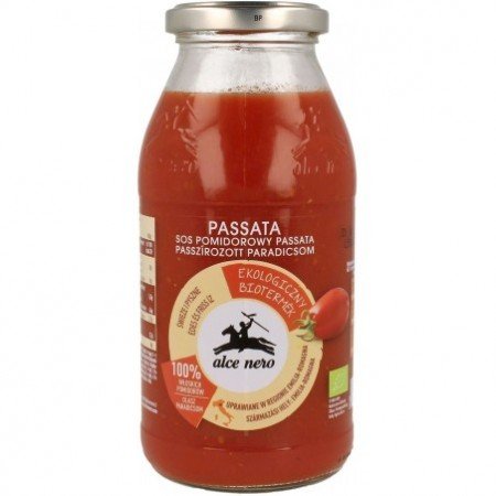 SOS POMIDOROWY PASSATA (Z POMIDORÓW ŻÓŁTYCH) BIO 350 g - ALCE NERO