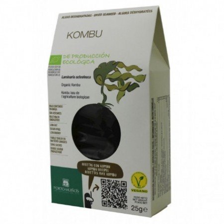 ALGI MORSKIE SUSZONE - KOMBU BIO 100 g (TOREBKA FOLIOWA) - PORTO MUINOS