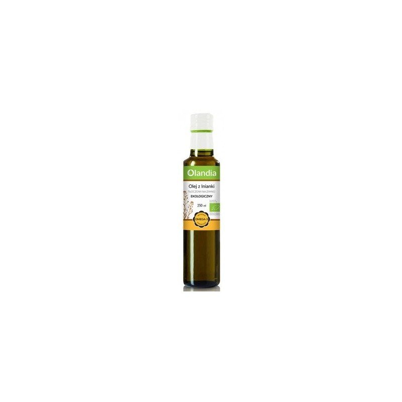 OLEJ Z LNIANKI TŁOCZONY NA ZIMNO BIO 250 ml - OLANDIA