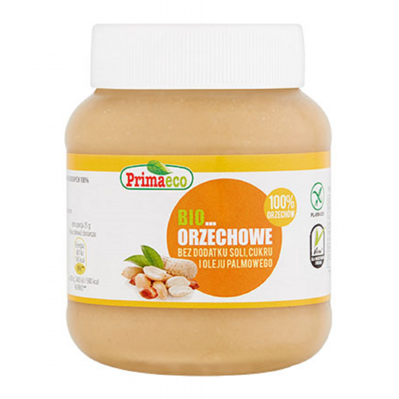 KREM Z PRAŻONYCH ORZESZKÓW ZIEMNYCH BEZGLUTENOWY BIO 360 g - PRIMAVIKA (PRIMAECO)