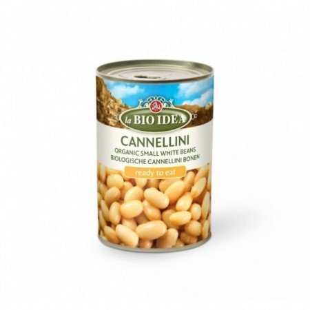FASOLA BIAŁA DROBNA W ZALEWIE BIO 400 g (240 g) (PUSZKA) - LA BIO IDEA