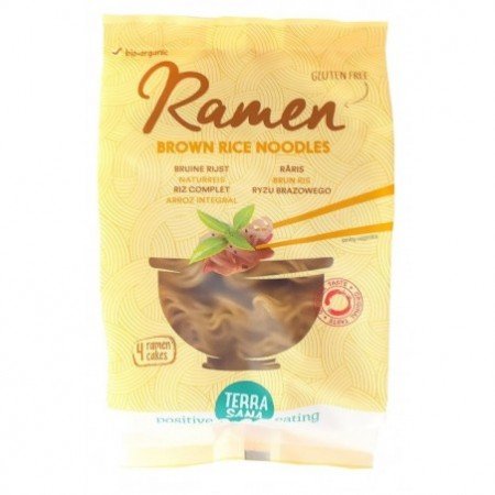 MAKARON (Z RYŻU BRĄZOWEGO) RAMEN BEZGLUTENOWY BIO 280 g - TERRASANA