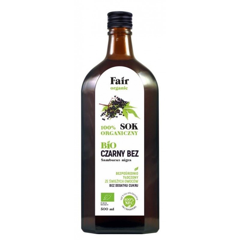 SOK Z CZARNEGO BZU NFC BIO 500 ml - FAIR ORGANIC