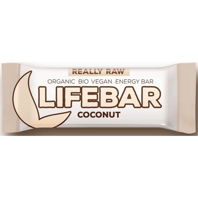 BATON DAKTYLOWO - ORZECHOWY Z KOKOSEM RAW BEZ DODATKU CUKRÓW BEZGLUTENOWY BIO 47 g - LIFEFOOD