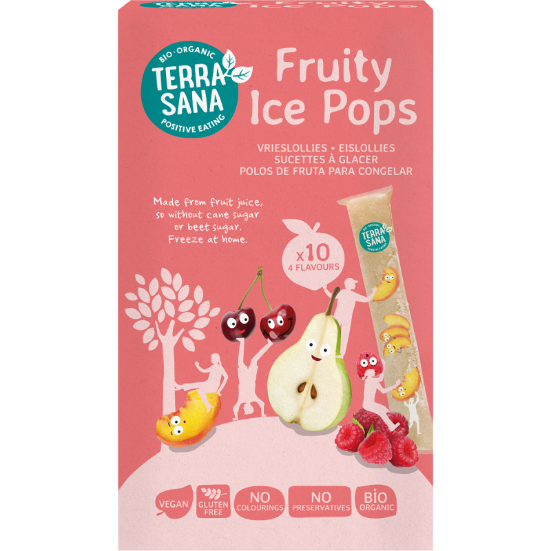 LODY WODNE DO ZAMROŻENIA BIO (10 x 40 ml) 400 ml - TERRASANA