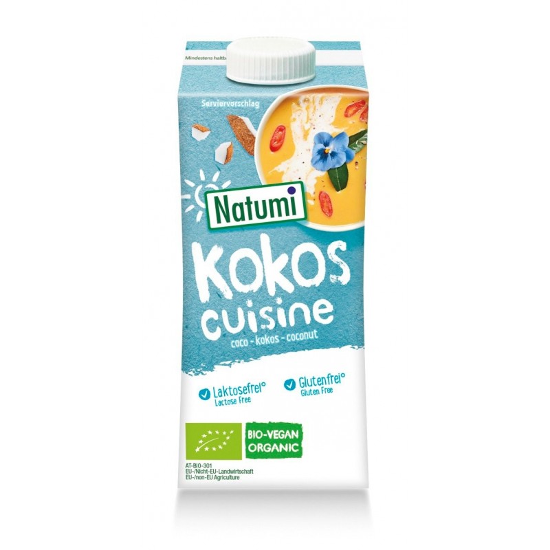 KREM KOKOSOWY DO GOTOWANIA I PIECZENIA BEZGLUTENOWY BIO 200 ml - NATUMI