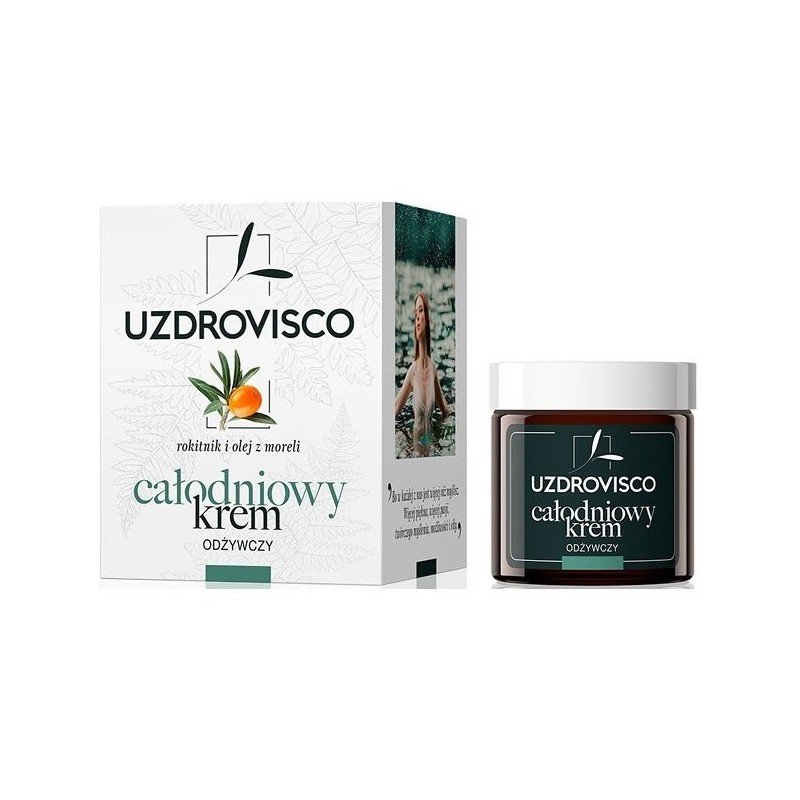 KREM DO TWARZY ODŻYWCZY NA DZIEŃ I NA NOC 50 ml - UZDROVISCO (ROKITNIK)