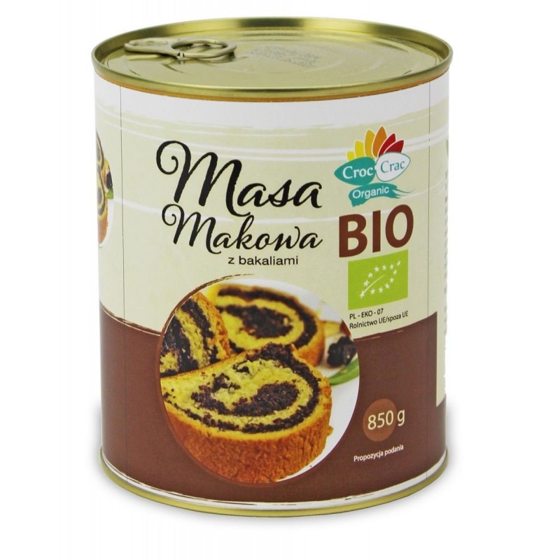 MASA MAKOWA Z BAKALIAMI BIO 850 g  - CROC-CRAC (BIOVERI)