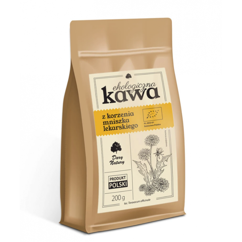 KAWA Z KORZENIA MNISZKA LEKARSKIEGO BIO 200 g - DARY NATURY