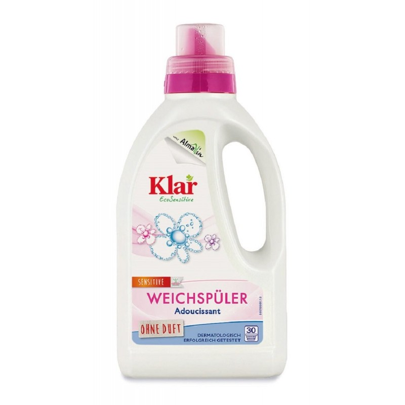 PŁYN DO ZMIĘKCZANIA TKANIN BEZZAPACHOWY ECO 750 ml (30 PRAŃ) - KLAR