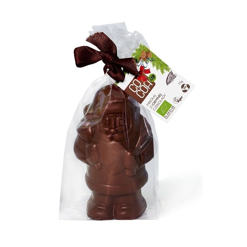 MIKOŁAJ Z CIEMNEJ CZEKOLADY BEZGLUTENOWY BIO 75 g - COCOA (PRODUKT SEZONOWY)