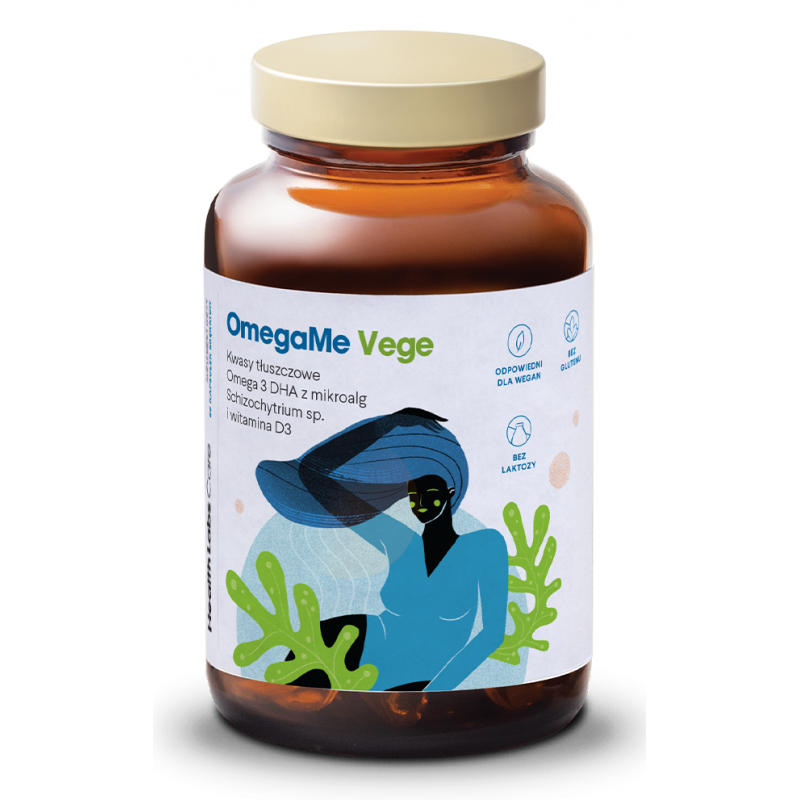 OMEGA-3 Z ALG MORSKICH (OMEGA ME VEGE) 60 KAPSUŁEK - HEALTH LABS CARE