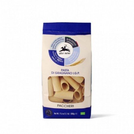 MAKARON (SEMOLINOWY - PASTA DI GRAGNANO) PACCHERI BIO 500 g  - ALCE NERO