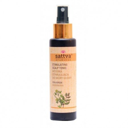 WCIERKA DO SKÓRY GŁOWY STYMULUJĄCA WZROST KOZIERADKA 100 ml - SATTVA (AYURVEDA)