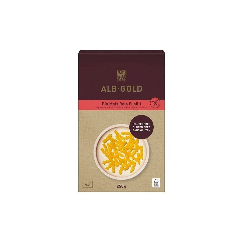 MAKARON (KUKURYDZIANO - RYŻOWY) ŚWIDERKI BEZGLUTENOWY BIO 250 g - ALB-GOLD